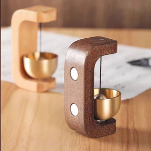 Carillon éolien en bois, sonnette de porte sans fil magnétique, cloche décorative suspendue pour l'extérieur, décoration intérieure pour la maison - Product Image 6