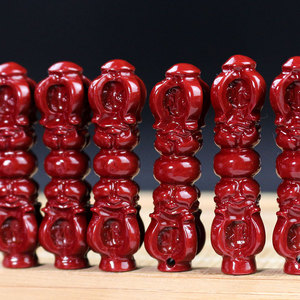 Cinnabar Vajra Pendant Men's <b>Necklace</b> <b>Small</b> 29x7.5mm For Zodiac Year Gift - Product Image 3