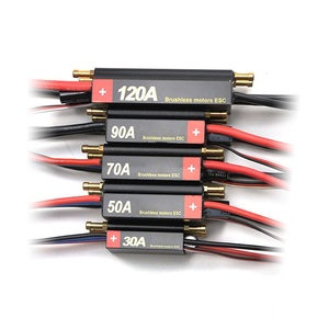 Controlador Electrónico de Velocidad (ESC) para Motor sin Escobillas de Alta Potencia de 30A - 200A para Autos RC, Barcos y Aplicaciones Industriales - Product Image 1