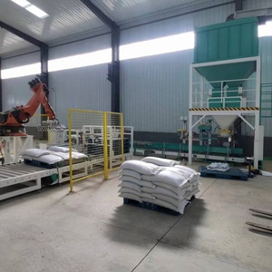 Machine d'emballage automatique de riz et de céréales 5kg 25kg 50kg, haute vitesse, avec pesage, remplissage et scellage de sacs pour granulés - Product Image 4