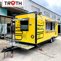 Camion de restauration rapide personnalisé Truth, remorque de pizza, café, desserts, camion de restauration commercial de luxe avec cuisine