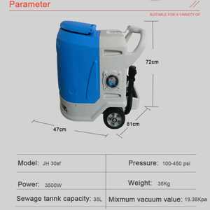Machine de nettoyage de sol de grande capacité de haute qualité nettoyage à <span class=keywords><strong>la</strong></span> vapeur électrique poussé à <span class=keywords><strong>la</strong></span> main ventes directes d'usine nouveau plastique - Product Image 3