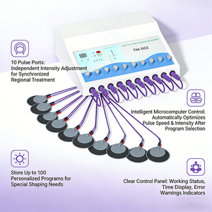 เครื่องสลายไขมันแบบไม่รุกล้ำสำหรับใช้ในบ้านและร้านเสริมสวย พร้อมโปรแกรมคอมพิวเตอร์ 12 กลุ่ม และปรับความเร็วได้เพื่อการเผาผลาญไขมัน - Product Image 5