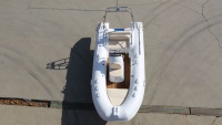 Bateau à rames en fibre de verre CE 13 pieds, bateau à rames Hypalon 390, bateau à rames Orca Hypalon