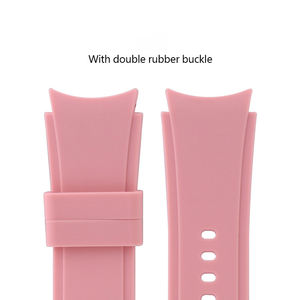 Correas de reloj con correa de silicona de goma deportiva curvada a la moda para Samsung <span class=keywords><strong>Galaxy</strong></span> <span class=keywords><strong>Watch</strong></span> 6 Classic 43mm <span class=keywords><strong>5</strong></span> Pro 40mm 44mm 47mm - Product Image 2