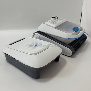 Nettoyeur de <span class=keywords><strong>piscine</strong></span> sans fil tout-en-un : nettoyage des parois, aspiration de la surface et panier filtrant pour les débris volumineux pour <span class=keywords><strong>piscine</strong></span> - Product Image 2