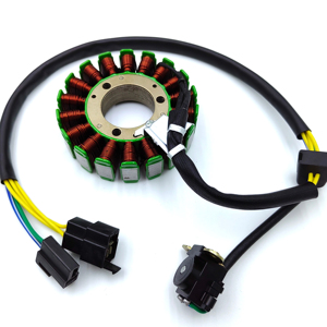 Bobine de magnéto de moto pour Suzuki <span class=keywords><strong>GN</strong></span> <span class=keywords><strong>125</strong></span> GN1150 GS125 GS 150 Bobine de charge EN125 Bobine de stator 5 fils 18 pôles Assemblage de stator CC - Product Image 1