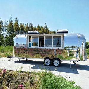 Chariot de restauration mobile multifonctionnel commercial, véhicule de vente ambulante en plein air pour la vente de glaces, de boissons fraîches et de thé au lait - Product Image 5