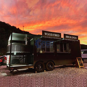 Remorque de cuisine personnalisable, camion de vente de pizzas, four à bois mobile, camion de nourriture mobile pour pizzas - Product Image 3