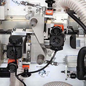 Encolador de bordes de dos caras de PVC de madera con máquina reparadora de muebles de velocidad ajustable de corte de bandeja - Product Image 5