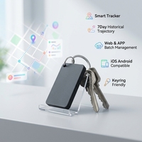 Localizador de Navegación Portátil Oculto Negro, Delgado, con Registro de Trayectoria Histórica, Compatible con iOS y Android, Material Duradero IP65