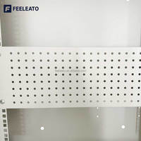 Boîtier terminal téléphonique FTTH, armoire ONU, rack de serveur de centre de données 19 pouces, acier SPCC, porte en verre trempé, rails de montage réglables