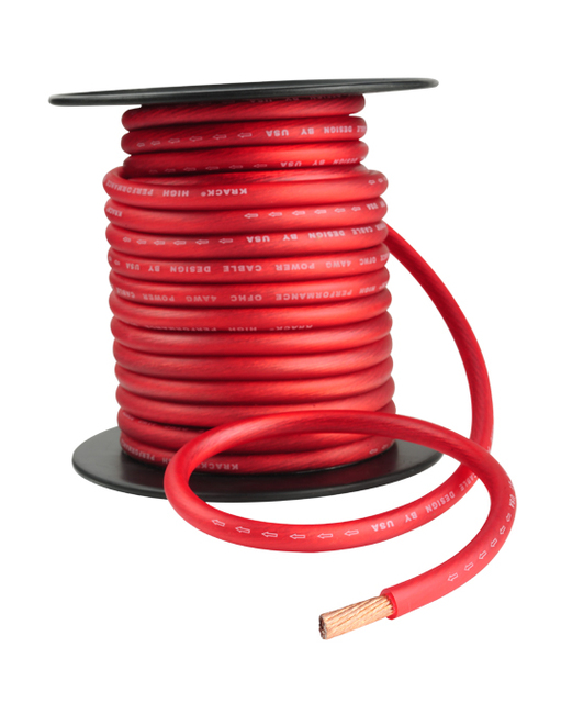 Manufacturer Car Speaker Audio Cable Roll 0/2/4/8/10 Gauge Insulated Copper OFC Car Power Cable Wire