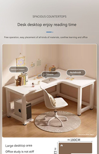 Mesa de computador para escritório em casa simples para estudantes aprenderem e escreverem com estante - Product Image 3