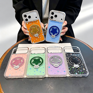 Funda para Teléfono Móvil iPhone 17 Pro Max, Modelo 2026, Diseño Creativo con Brillo de Color Caramelo, Acabado Mate Antichoque, con Anillo de Soporte - Product Image 3