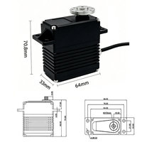 Servomoteur numérique sans balais G180 180KG à couple élevé avec encodeur magnétique, étanche IP67, 12V/24V/30V, pour voiture RC, robot, drone, bateau