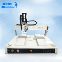Distributeur de colle de table XY-850RS à double étage et 3 axes avec manomètres doubles et commande manuelle