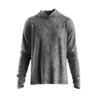 Vêtements de chasse pour homme taille XL avec poche zippée sur la poitrine droite, capuche, manches longues, aérations latérales et sous les aisselles, légers