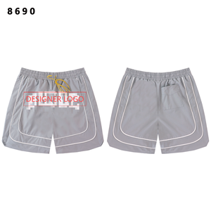 Ready Ship Stock NEW Arrival 100% Polyester Solid Casual <b>Mid</b> Printed Designer Breathable Mesh Double <b>Layer</b> Drawstring Closure - Product Image 5