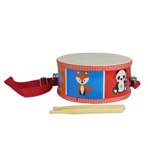 Vente en gros d'instruments de percussion en bois de style dessin animé, jouets musicaux Orff populaires, tambour en bois de 8 pouces - Product Image 1