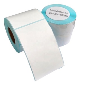 Etiqueta térmica con código de barras para vacas, multiusos, 75mm x 120mm, 300 etiquetas para entrega urgente, almacenamiento, supermercados - Product Image 1