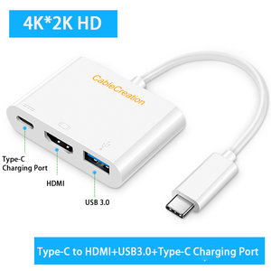 Adaptador USB-C <span class=keywords><strong>a</strong></span> <span class=keywords><strong>HDMI</strong></span> 3 en 1 con USB 3.0 y Carga PD, <span class=keywords><strong>Convertidor</strong></span> 4K para MacBook, iPad, <span class=keywords><strong>iPhone</strong></span>, Galaxy, Steam Deck - Product Image 2