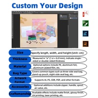 Bolsas de Mylar Personalizadas OEM con Caja, Fabricante de Empaques de Mylar, Bolsa con Base Impresa Personalizada, Material de Grado Alimenticio, Venta al por Mayor