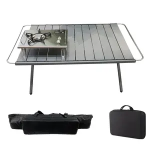 Outdoor Klaptafel Draagbare Vrije Tijd Ultralicht Aluminium Tafel Picknick Barbecue Camping Zelfrijdend Vissen