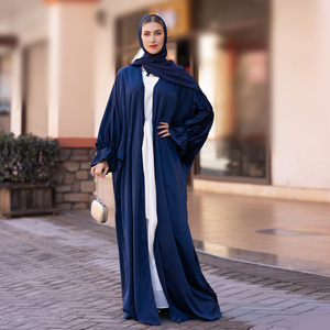 Loriya nuovo vestito kaftano Abaya in raso etnico Abaya donna musulmano abito tradizionale tacchino <span class=keywords><strong>abbigliamento</strong></span> musulmano <span class=keywords><strong>abbigliamento</strong></span> islamico - Product Image 5