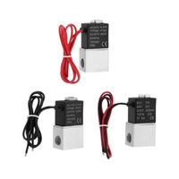 Válvula Solenoide Simple AirTAC Tipo 2V025-06/08, 12VDC, 2/2 Vías, para Sistema de Oxígeno de Ambulancia, Medio de Trabajo: Aire
