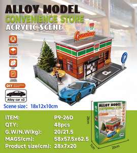 Modèle miniature en acrylique 3D et kit de maison de poupée DIY - Ensemble de maison miniature transparente pour <span class=keywords><strong>l</strong></span>'affichage et la décoration d'<span class=keywords><strong>architecture</strong></span> créative - Product Image 2