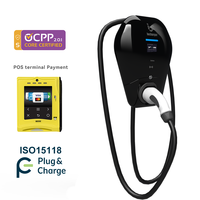 OCPP 2.0.1 ISO15118 Enchufe y carga DLB iocharger IEC 62196 OCPP1.6 Tipo-2 Estación de carga EV inteligente OCPP 7kW Pila de carga