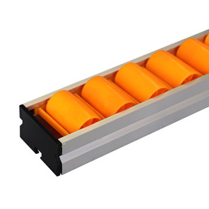 Transportador de gravedad de rodillos de riel de flujo de pista de rodillos con ruedas de plástico (longitud por personalización) - Product Image 2