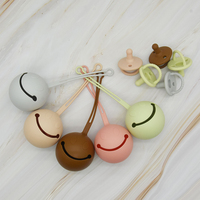 Étui portable pour sucette en silicone de qualité alimentaire, compatible lave-vaisselle, sans BPA