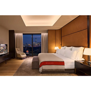 Compra en Línea Muebles de Hotel, Muebles de Hotel de Cinco Estrellas, Estilo Americano, Cama de Madera de Fresno y Nogal, Sofá, Silla, Mesa para Proyectos de Apartamentos y Villas - Product Image 1