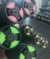 Ensemble d'haltères réglables à trois trous, haltères de gym commerciaux pour Pilates, plaques de poids simples de 25 kg