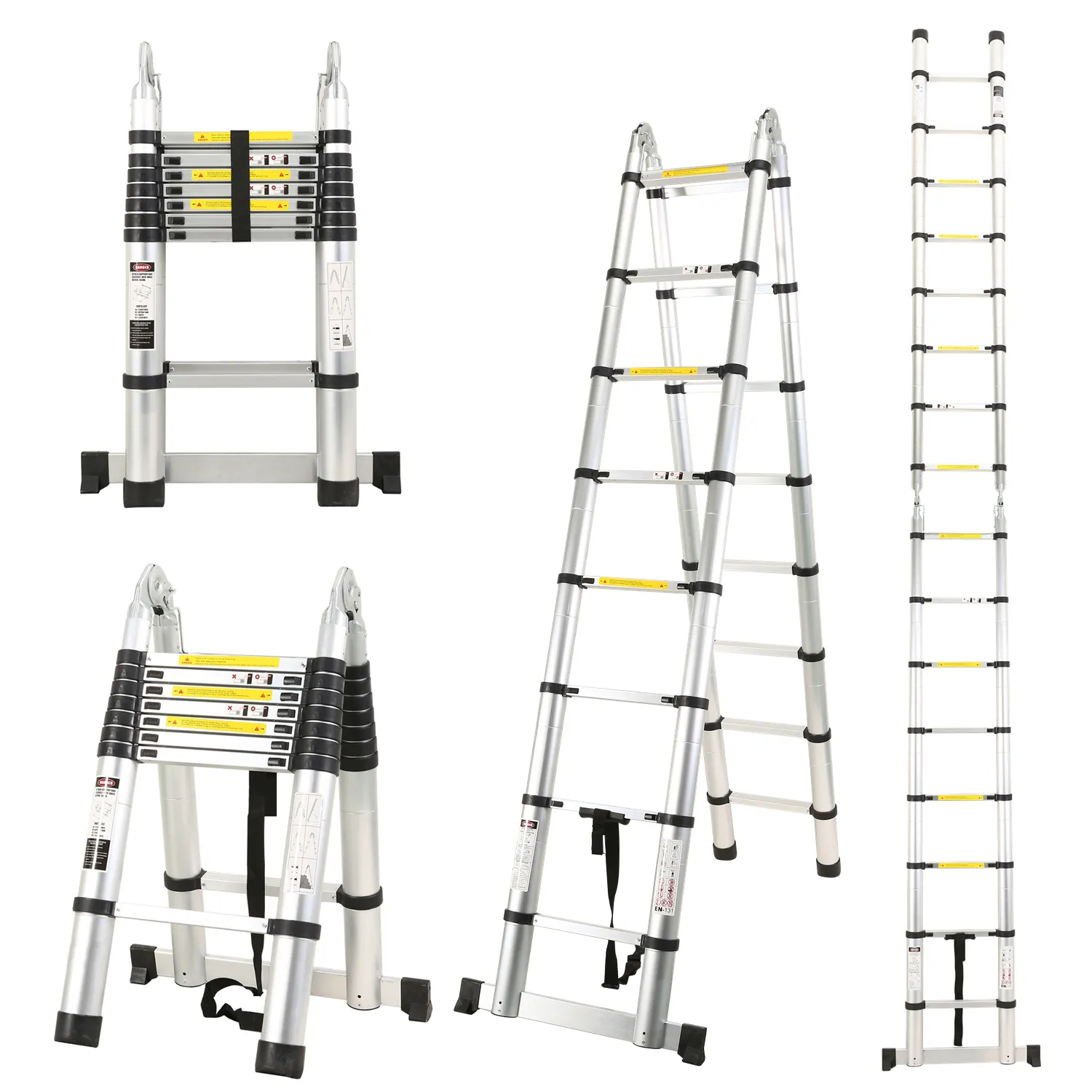 2*6 marches 3.8m escalera plegable de aluminio portable werner échelle extension télescopique en aluminium échelle polyvalente