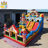WODI Château gonflable commercial en PVC de 0,55 mm pour enfants et adultes
