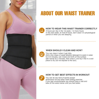 HEXIN Vente en Gros Fajas Colombianas Ceinture Double en Latex de Haute Qualité à Fermeture Éclair Corset Minceur Sauna pour Femmes Gainant