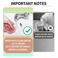 Pads de silencieux en gel de silicone transparents, réutilisables, lavables, sans résidus, haute élasticité, pour la réduction du son des caissons et des toms
