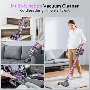 Cordless Stick <b>Vacuum</b> Cleaner 0.8L Dust Bin <b>Portable</b> Wireless High Suction Power For Home Use - Product Image 5