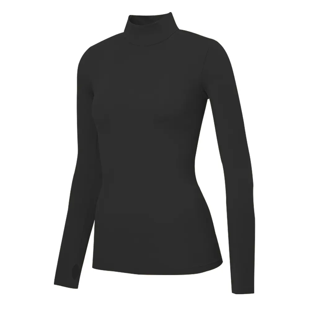TS51603 Wholesale custom yoga sports long sleeve top fitness t-shirt women's turtleneck bottoming shirt women's clothing t-shirt