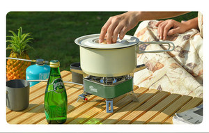 Fornello a <span class=keywords><strong>Gas</strong></span> Portatile a Cinque Stelle con Acciaio Inossidabile, Capacità 3-5 Persone, Attrezzatura per Barbecue e Picnic all'Aperto - Product Image 6