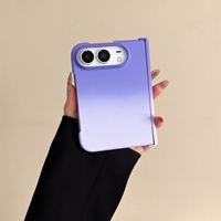 Coque de luxe pour iPhone Duo, couleur dégradée estivale, antichoc, en PC rigide, avec protection de charnière givrée