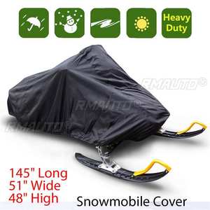Funda para Moto de Nieve Impermeable, Antipolvo, Remolcable, Anti-UV, Multiusos, para Invierno, 368*130*121cm - Product Image 1
