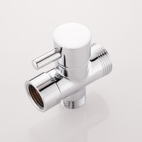 Accessoires de salle de bain en cuivre complet Distributeur d'eau Vanne de dérivation à trois voies à ouverture rapide Vanne de transfert de robinet Accessoires de douche