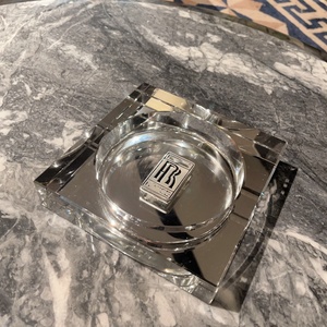 Light Luxury Golden Man Tuhao Gold High Transparent Crystal Smokeless American Style Home Use Cigar Coffee Table <b>Ashtray</b> - Product Image 5