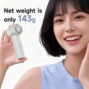 พัดลมมือถือขนาดเล็กแบบพกพา ชาร์จไฟได้ด้วย USB ความเร็วสูง พร้อมหน้าจอ LED ปรับความเร็วได้ ดีไซน์พับเก็บได้ ใช้แบตเตอรี่ในครัวเรือน - Product Image 4