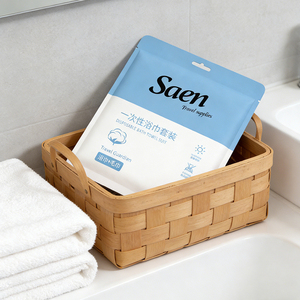 Serviettes jetables hypoallergéniques <span class=keywords><strong>SAEN</strong></span> - Tissu non tissé en viscose épaissi ultra doux pour le démaquillage - Product Image 4