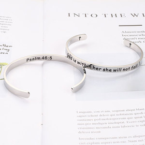 Waterproof Anti Tarnished 316L Stainless Steel Fashion <b>Bracelet</b> & <b>Bangle</b> Inspirational <b>Bracelets</b> For Women Men - Product Image 2